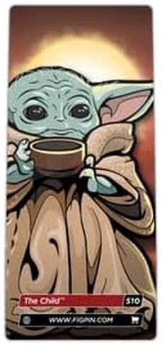 Figpin Star Wars The Mandalorian The Child with Soup Cup 3-Inch Enamel Pin #510 in Saudi Arabia