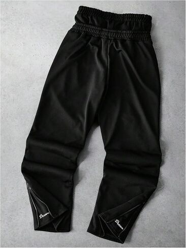 Men's Graphic Stacked Sweatpants Street Double Waisted Drawstring Sweat Pants in Saudi Arabia