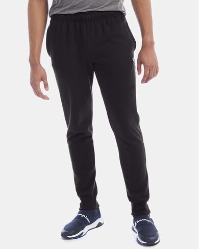 بنطال الركض Powerblend Fleece للرجال من Champion، مقاس متوسط، أسود in Kuwait