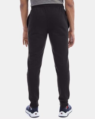 بنطال الركض Powerblend Fleece للرجال من Champion، مقاس متوسط، أسود in Kuwait