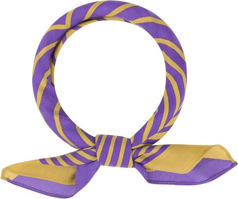 Women Contrast Color Symmetrical Striped Printed Scarf, 27.6x27.6 Square Herringbone Neck Scarves Neckerchief in Saudi Arabia