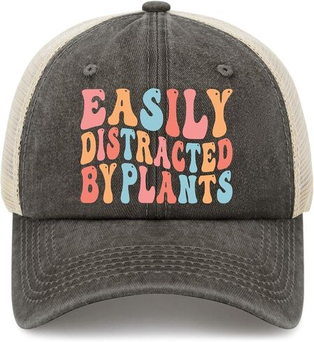 Easily Distracted by Birds Hat for Women Aesthetic Washed Distressed Baseball in Saudi Arabia