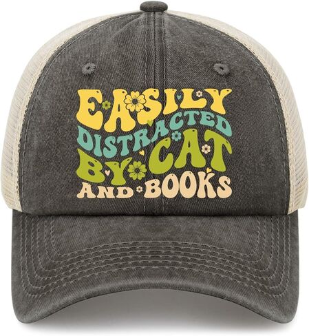 Easily Distracted by Birds Hat for Women Aesthetic Washed Distressed Baseball in Saudi Arabia