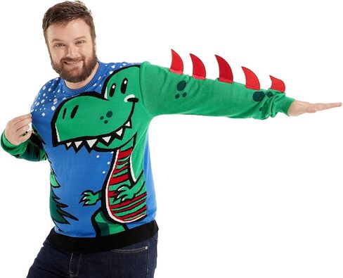 OFF THE RACK Christmas Sweater for Women, Unisex Men's Ugly Xmas Pullover Festive Knitted for Party20030-maMedium in Kuwait