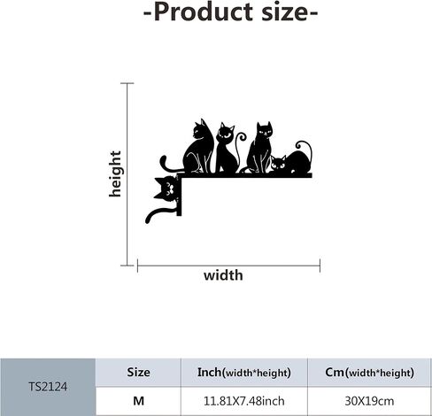 1 Piece WhimsyCat Metal Cat Silhouette for Top of Door, Playful Feline Shelf Bracket, Featherless Animal Themed Wall Art, Indoor Bedroom Decor, Charming Gift for Cat Lovers, Festive Home Accent in Saudi Arabia