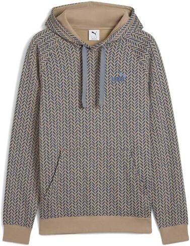 ملابس رياضية خارجية كاجوال للرجال من PUMA Essentials Herringbone Hoodie - بيج - مقاس XL in Saudi Arabia