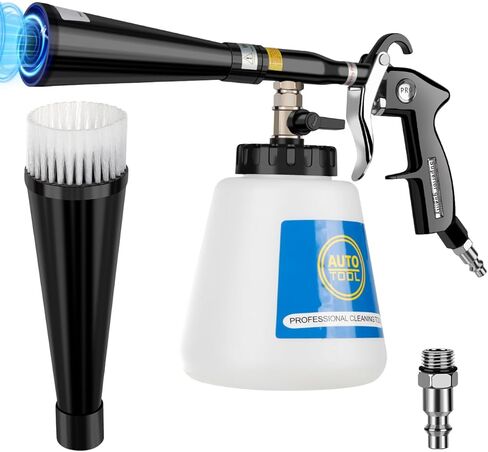 Dry Cleaning Gun,High-Pressure Air Blow Gun,Car Cleaning Gun,Air Nozzle Blow Gun, Car Air Blow Gun with 2 Nozzles,Works with Air Compressor and Quickly removes Surface Dirt and dust in Kuwait