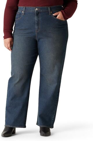 Levi Strauss Signature Gold Womens Heritage High-Rise Loose Straight Jeans (Also Available in Plus Size) in Saudi Arabia