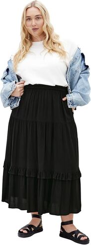 City Chic Women's Plus Size Skirt - Devine Beauty Plain in Saudi Arabia
