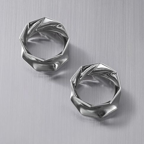 PUNKYOUTH 1 Pair Geometric Twist Ear Gauges – Gothic Industrial Tunnels Plugs for Stretched Ears, Alternative Minimalist Stretching Jewelry for Women Men, Large Size 2g–30mm in Saudi Arabia