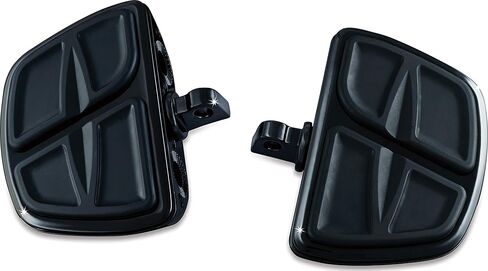 Kuryakyn 7613 Motorcycle Accessory: Kinetic Mini Board Floorboards without Adapters, Gloss Black, 1 Pair in Kuwait
