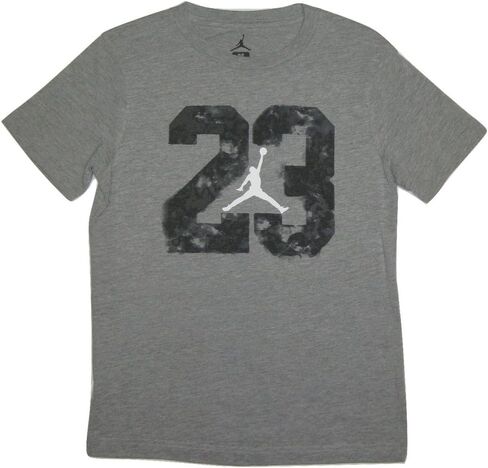 Nike Jordan Boys 23 Dreams Graphic Print T-Shirt, Heather Reflex, Medium in Saudi Arabia