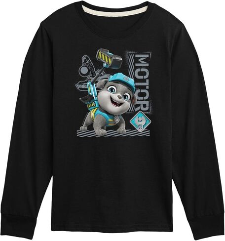 HYBRID APPAREL - Paw Patrol - Rubble & Crew - Motor Working - Toddler & Youth Long Sleeve Graphic T-Shirt in Saudi Arabia