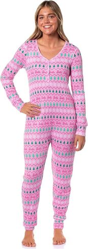 INTIMO Barbie Women's Christmas Long Johns Long Sleeve Footless Sleep Pajamas in Saudi Arabia