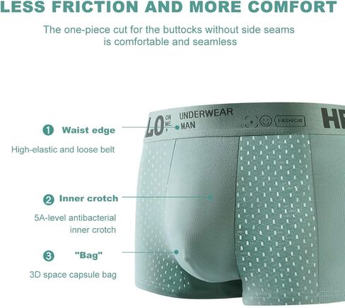 Men's Mesh Ice Silk Underwear Box Briefs Breathable Underwear Trunks Underpanties in Saudi Arabia