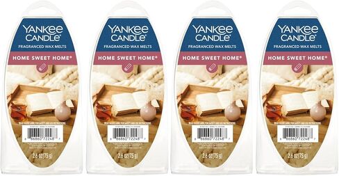 Yankee Candle Fragranced Wax Melts, 6 Wax Spheres per Package (Home Sweet Home, Pack of 4) in Saudi Arabia
