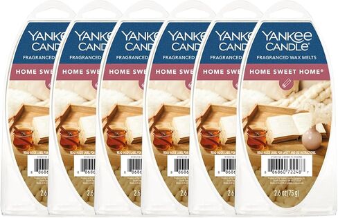 Yankee Candle Fragranced Wax Melts, 6 Wax Spheres per Package (Home Sweet Home, Pack of 4) in Saudi Arabia