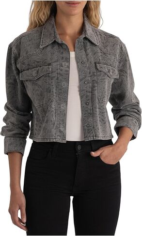 KUT from the Kloth womens Miley Button Front Jacket With Patch Pockets in Saudi Arabia