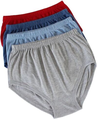 Middle Elderly Men's Briefs Underwear Set Cotton Soft Seniors Men Sports Panties Boxer 4-Pack in Saudi Arabia