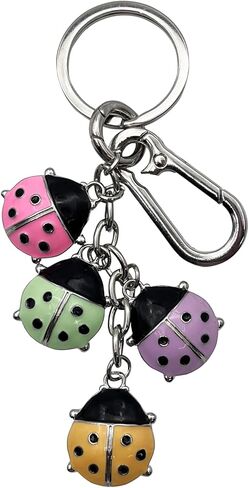Ladybugs Key Charm, Colorful Ladybug Themed Key Holder, Insect Shaped Key chain for Bags Purse Wallet Backpack Decor in Saudi Arabia