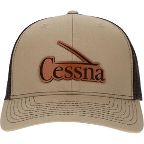 Cessna 50's & 60's Logo Heritage Trucker Hat - Buckskin Khaki/Coffee in Kuwait