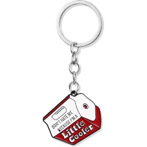 Ouligay Funny Keychain for Women,Cool Gifts for Women Men,Key Chain Accessories,Cute Keychains for Car Keys,Funny Gift for Friends Teachers Classmates Bag Accessories(Little Cooler) in Kuwait