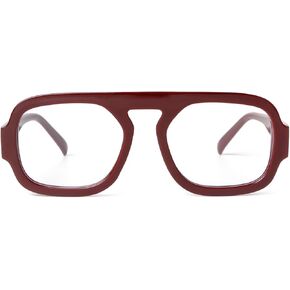 ADE WU Fashion Glasses for Women 70s Vintage Non Prescription Glasses Frames Retro Square Aviator Fake Glasses in Kuwait