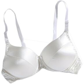 حمالة صدر حريرية بدون سلك مثلث حمالة صدر ناعمة ورقيقة على الوجهين حمالة صدر من الحرير الخالص من الساتان التوت الحرير ملابس علوية in Kuwait