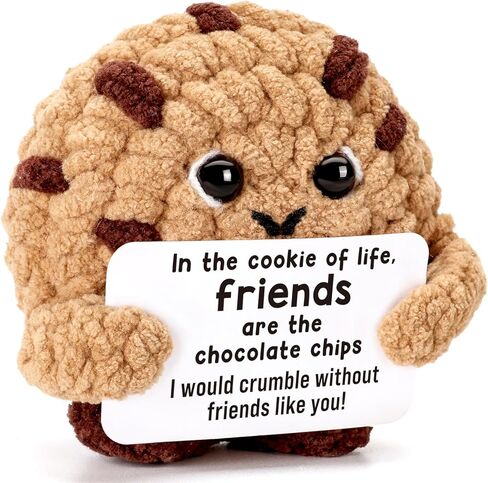 Funny Handmade Crochet Cookie Gifts - Thank You for Helping Me Grow, Unique Teacher Appreciation Present from Students - Birthday End of Year Graduation Thank You Gift for Teachers Women in Saudi Arabia