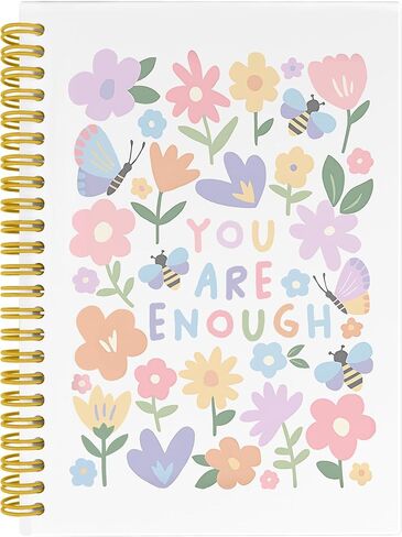 Boho Inspirational Notebook Journal, Let Them Motivational Notebooks for Note Taking, Motivational Journals for Writing, Boho Office Supplies, Hardcover Spiral Notebook Journal, 5.5x8.3 Inch in Kuwait