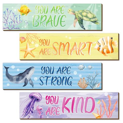 Geetery 4 Pcs Truck Bedroom for Son Wall Decor Construction Trucks Room Decor Inspirational Racing Car Wooden Hanging Sign Motivational Quote Car Decoration for Bedroom Living Room Women Men in Kuwait