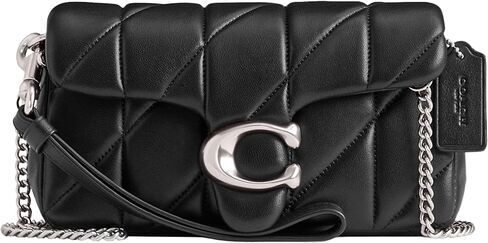 Coach Quilted Pillow Leather Tabby Wristlet with Chain, LH/Fuschia in Saudi Arabia