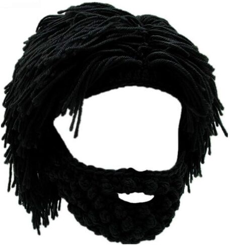 YEKEYI Wig Beard Hats Handmade Knit Warm Winter Caps Ski Funny Mask Beanie for Men Women YEKEYI in Saudi Arabia