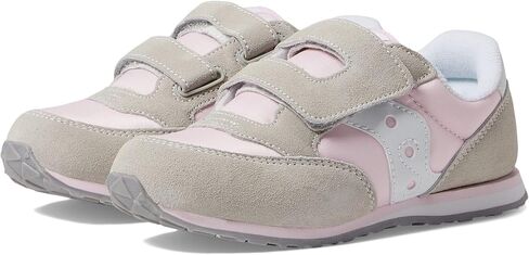 Saucony Baby Jazz Hook & Loop Sneaker, Navy/Silver/Pink, 11 US Unisex Little Kid in Kuwait