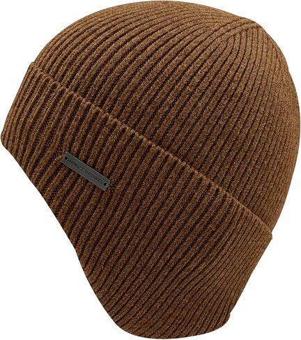 Smoky Lined Winter Beanie Hats with Earflap for Men Women- Windproof Thermal Knit Hat for Cold Weather in Saudi Arabia