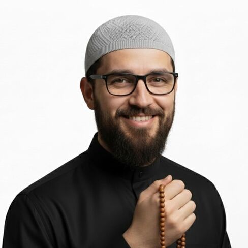 قبعات الصلاة الإسلامية التركية NZM، قبعات الكوفية للرجال، قبعات جمجمة تقيه قابلة للتنفس بنسبة 100% للرجال in Saudi Arabia