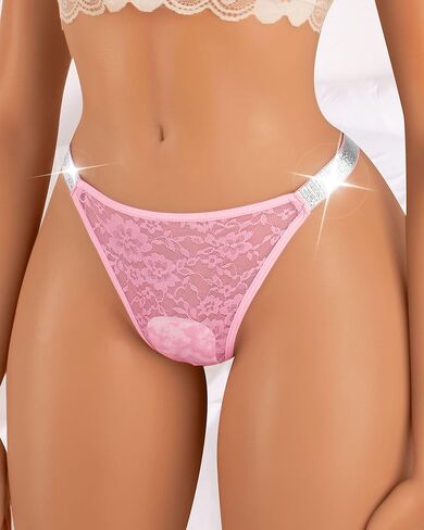 Women Shine Strap Thongs Underwear Sexy Comfortable Panties Underwear in Saudi Arabia