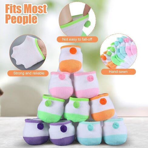 Women Pom Pom Socks with Balls on the Back Ankle Athletic Lowcut Cosplay Seamless Socks for Girls Women in Saudi Arabia