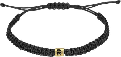 PATIKIL Gold Initial Bracelets for Men, Adjustable Handmade Rope Braided Initial String Bracelets for Women Men in Saudi Arabia