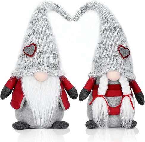 Handcraft Pair Gnome Gonk Dolls House Decoration Cute Tomte Dwarf Toy - Sweet Gift for Valentine Christmas Newyear Easter in Saudi Arabia