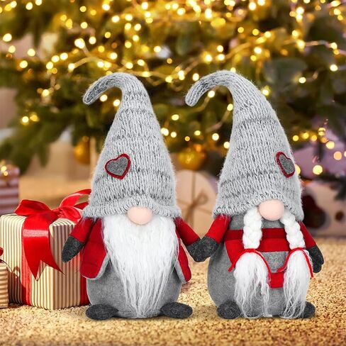 Handcraft Pair Gnome Gonk Dolls House Decoration Cute Tomte Dwarf Toy - Sweet Gift for Valentine Christmas Newyear Easter in Saudi Arabia