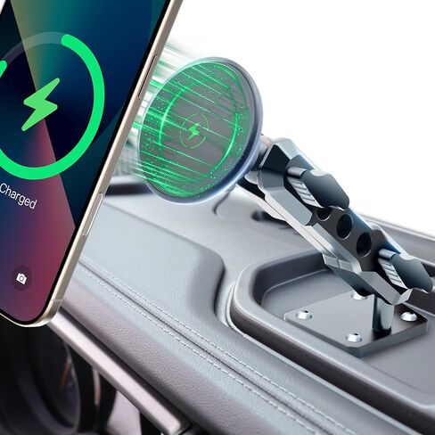 for Jeep 2024 2025 Wrangler JL JLU JT 4XE Phone Mount - Dashboard Phone Holder for Jeep Wrangler Gladiator 2/4 Door Accessories, with The Strongest Holder (NOT for 1945-2023 JL JT) in Kuwait