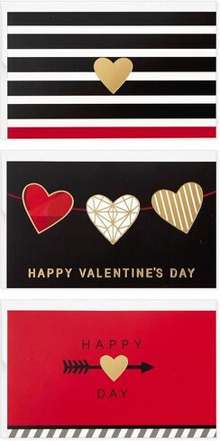 تشكيلة بطاقات Hallmark Mini Valentines Day ، 18 بطاقة مع مظاريف (Foil Hearts) Galentines Day Pack in Saudi Arabia