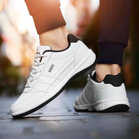Men's Comfortable PU Walking Sneakers for Sport Travel in Kuwait
