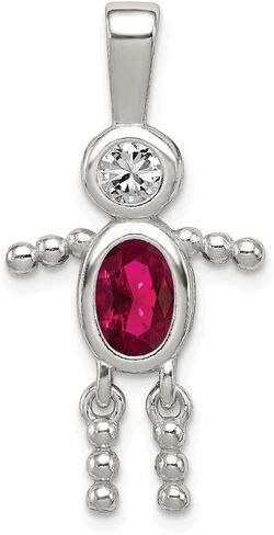 sterling Silver Cubic Zirconia CZ & April GLA Silver Silver Boy in Saudi Arabia