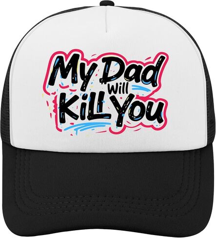 My Dads Will Kill You Hat for Men Trendy Washed Distressed Baseball Cap in Saudi Arabia