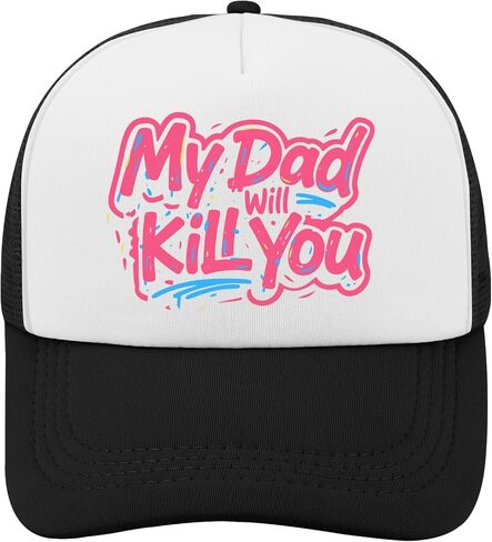 My Dads Will Kill You Hat for Men Trendy Washed Distressed Baseball Cap in Saudi Arabia