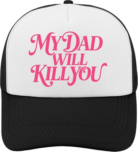 My Dads Will Kill You Hat for Men Trendy Washed Distressed Baseball Cap in Saudi Arabia