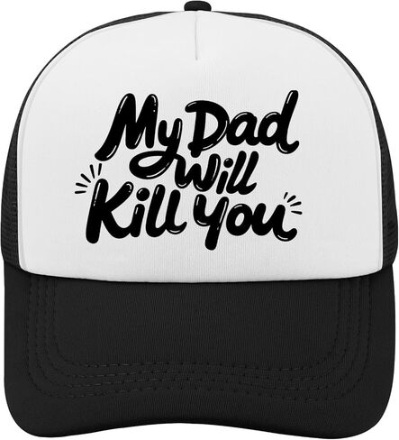 My Dads Will Kill You Hat for Men Trendy Washed Distressed Baseball Cap in Saudi Arabia