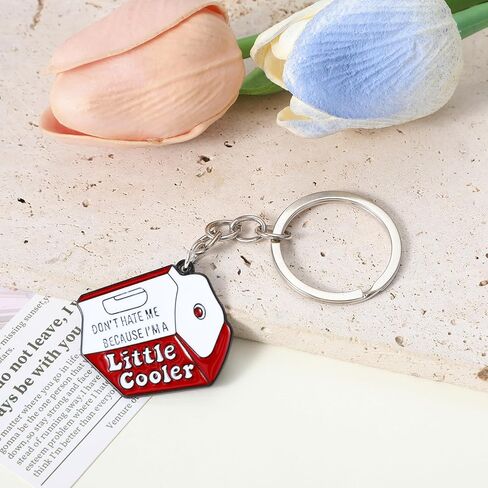 Ouligay Funny Keychain for Women,Cool Gifts for Women Men,Key Chain Accessories,Cute Keychains for Car Keys,Funny Gift for Friends Teachers Classmates Bag Accessories(Little Cooler) in Kuwait